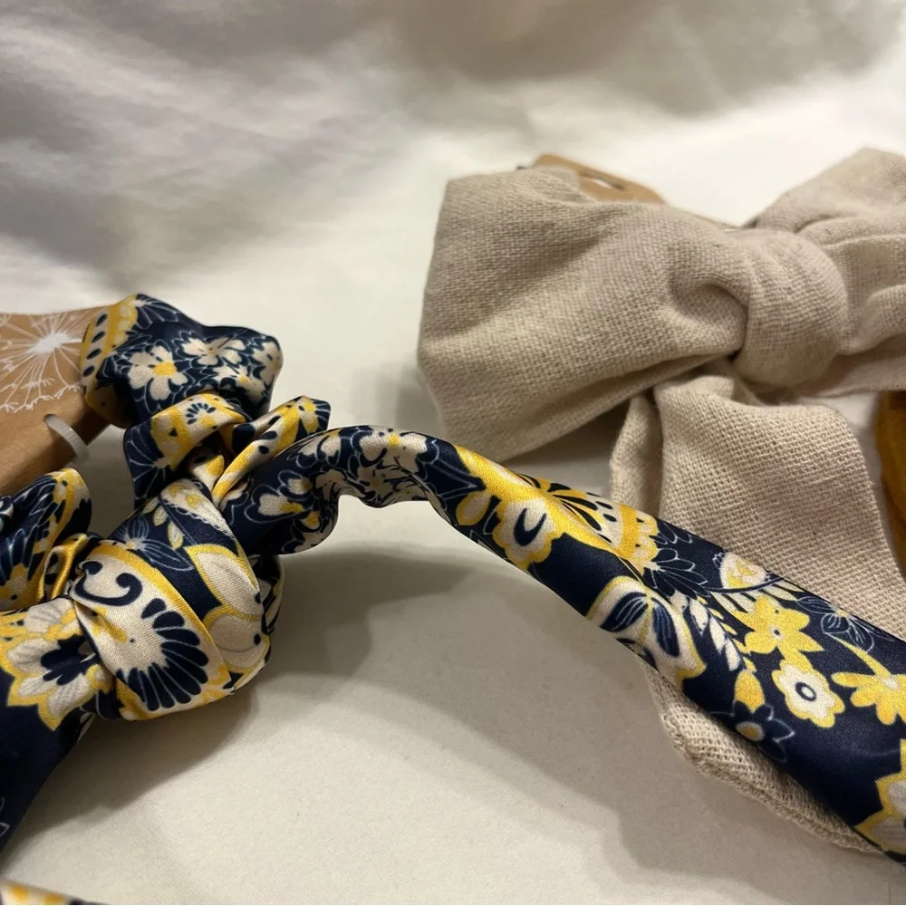 Hair Accessories 3pc Headband & Hair Scarf Set Bow Knot Neutral Bundle‎ NWT
